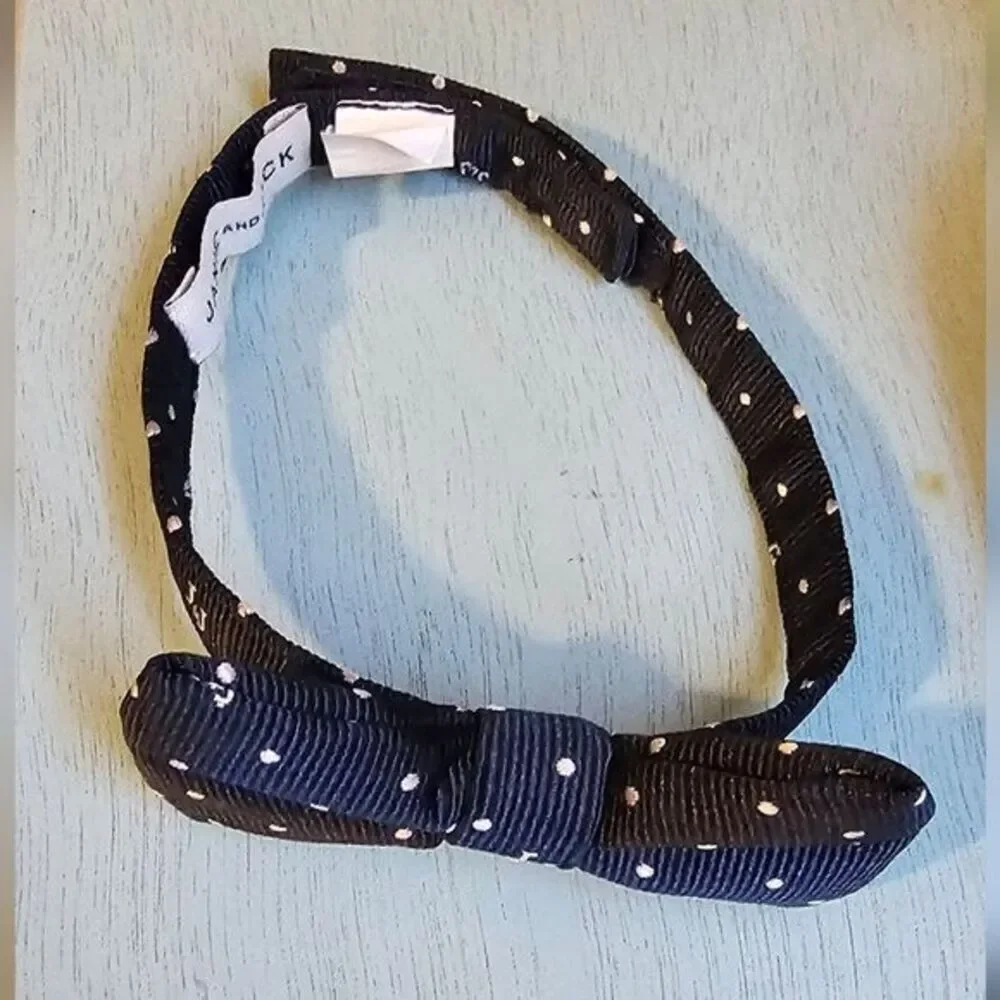 Janie and‎ Jack Boys Navy Blue Polka Dot Bow Tie Adjustable Neck Strap Formal